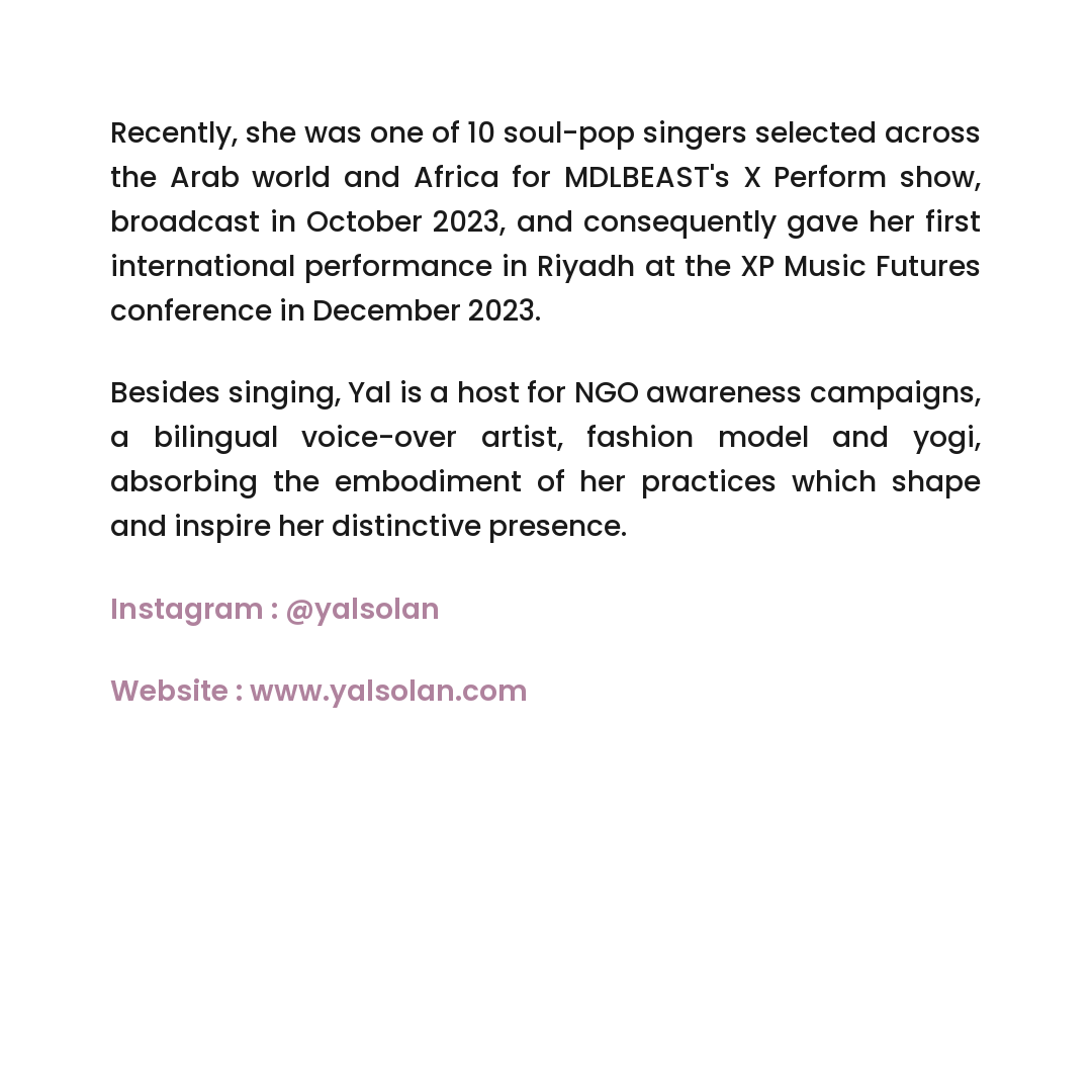Yal Solan biography (FR)